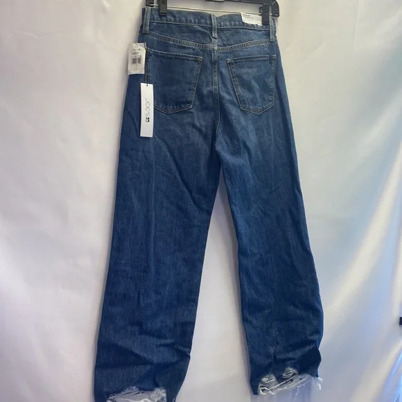 JOES JEANS Women's Blake High Rise Wide Leg Distressed Crop Jean Minerva NWT 26